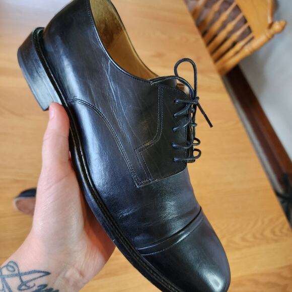 Johnston & Murphy Men\'s Leather Oxford Dress Shoe Black Size 9 main image 7